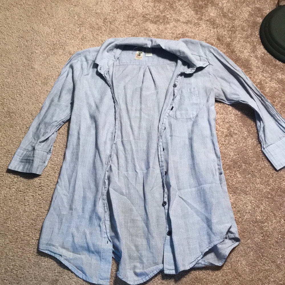 Feminine button down top